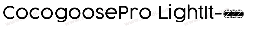 CocogoosePro LightIt字体转换